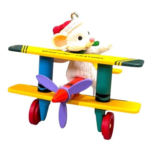 Hallmark Keepsake Ornament Set 1992 & 1996 Lot Handcrafted Crayola Crayon Series - Picture 4 of 16